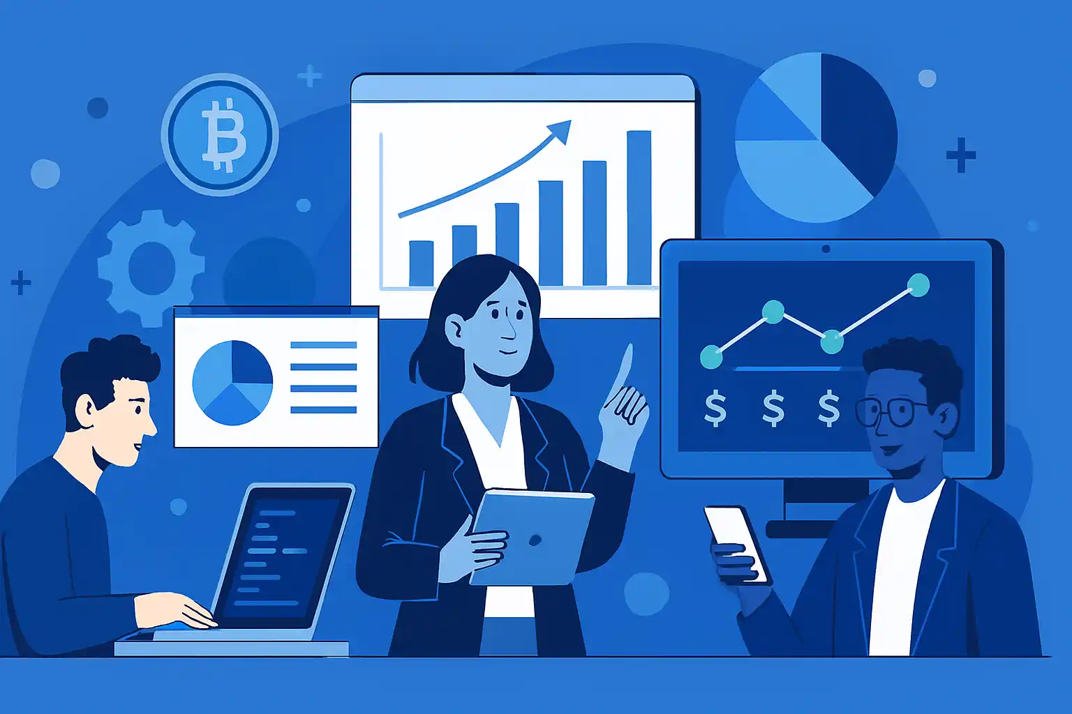 Illustration of tech solutions